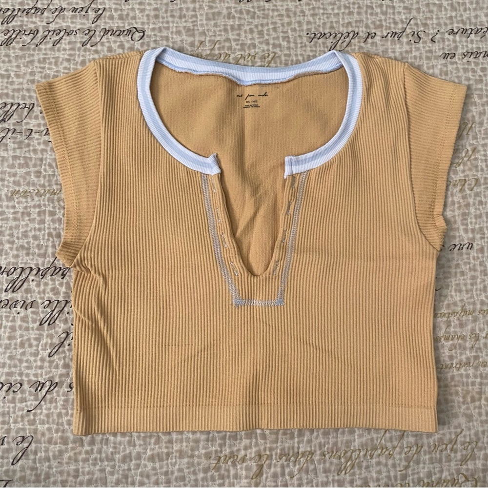 UO Out From Under Go For Gold Seamless Top